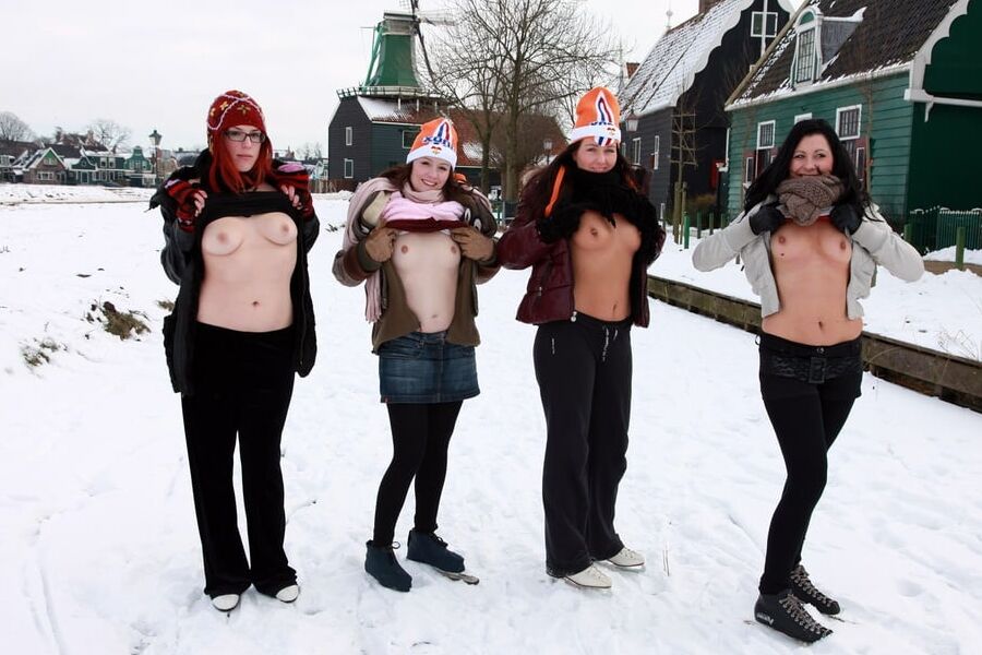 Flashing Otdoor In Winter