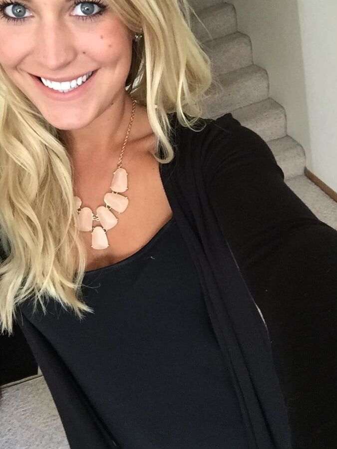 Perfect blonde athlete