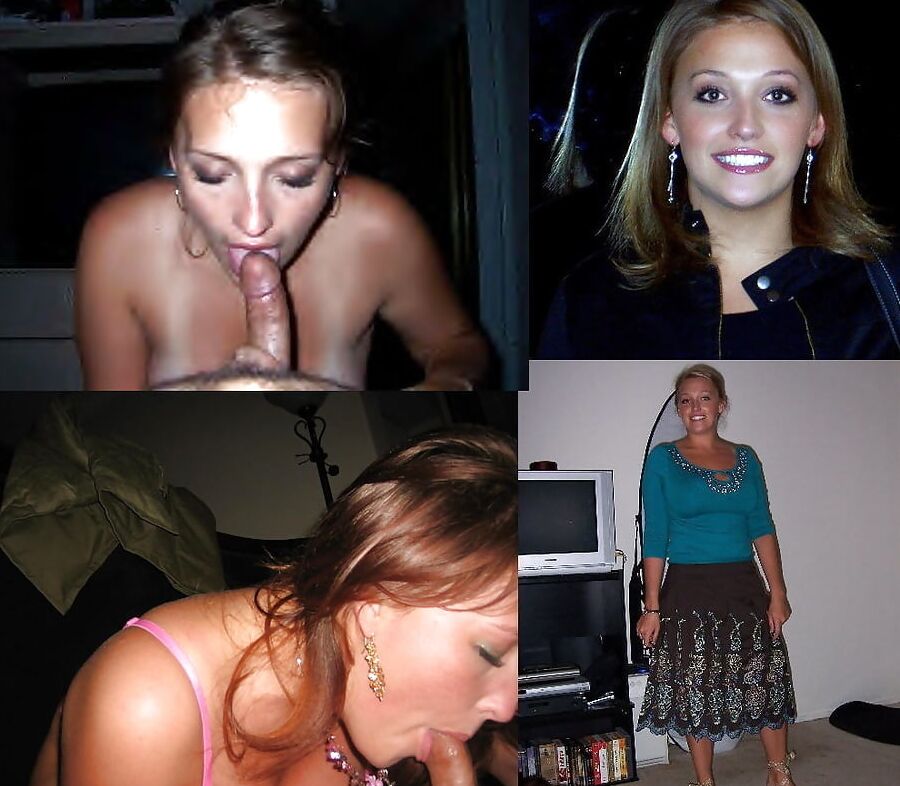 Dressed undressed milf and mature cock suckers