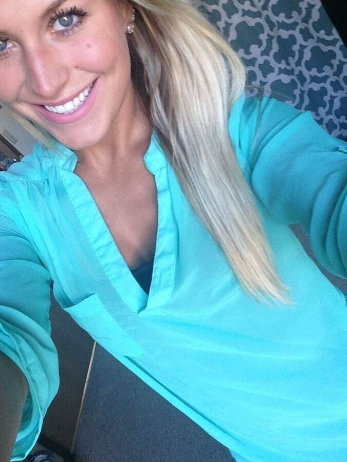 Perfect blonde athlete