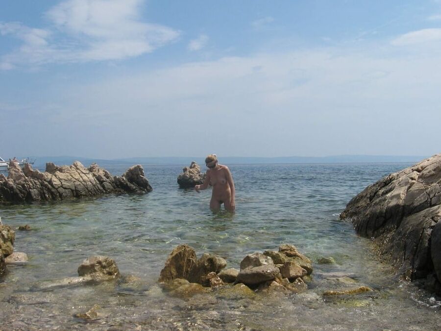 Czech Nudist Milf Naked on the Fkk Beach