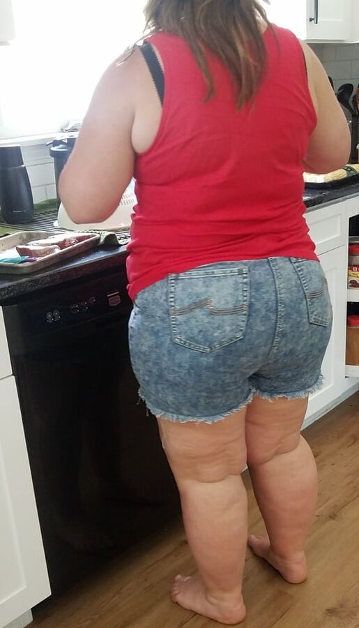 In kitchen