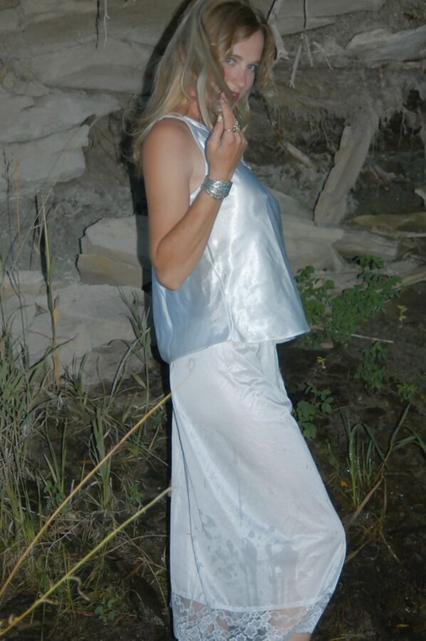 Wife in satin slips