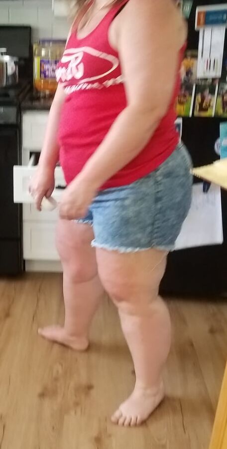 In kitchen