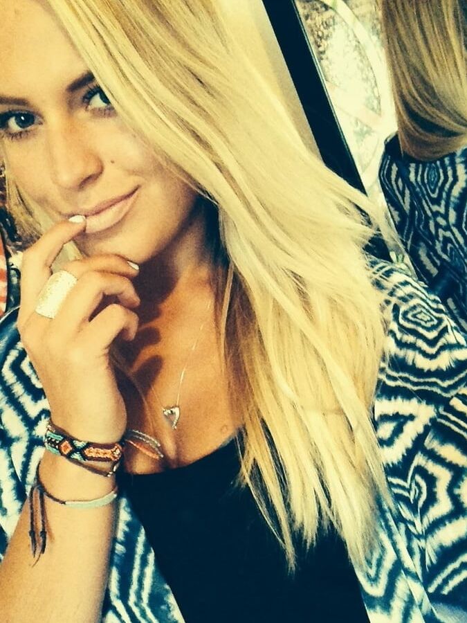 Perfect blonde athlete