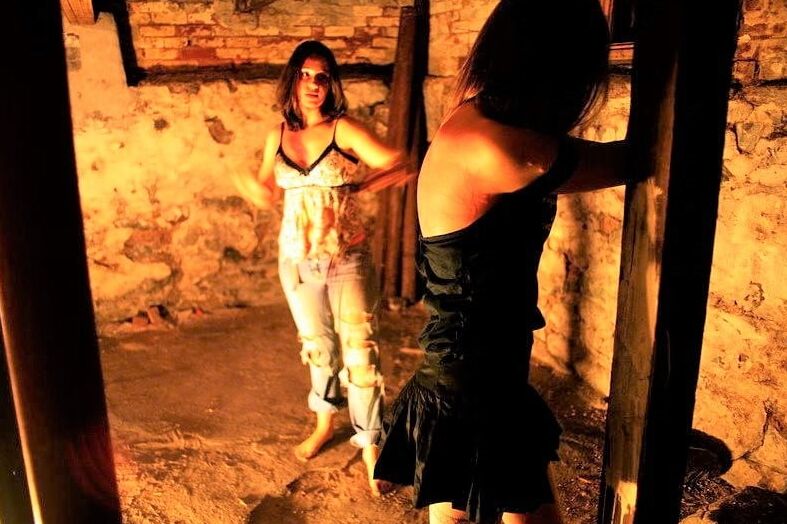 Back flogging for her girlfriend