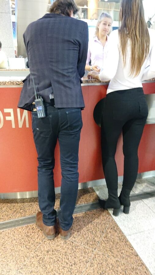 nice lady in pants and nice legs