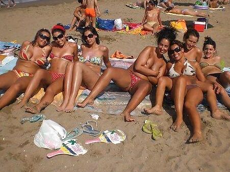 Tetona en la playa