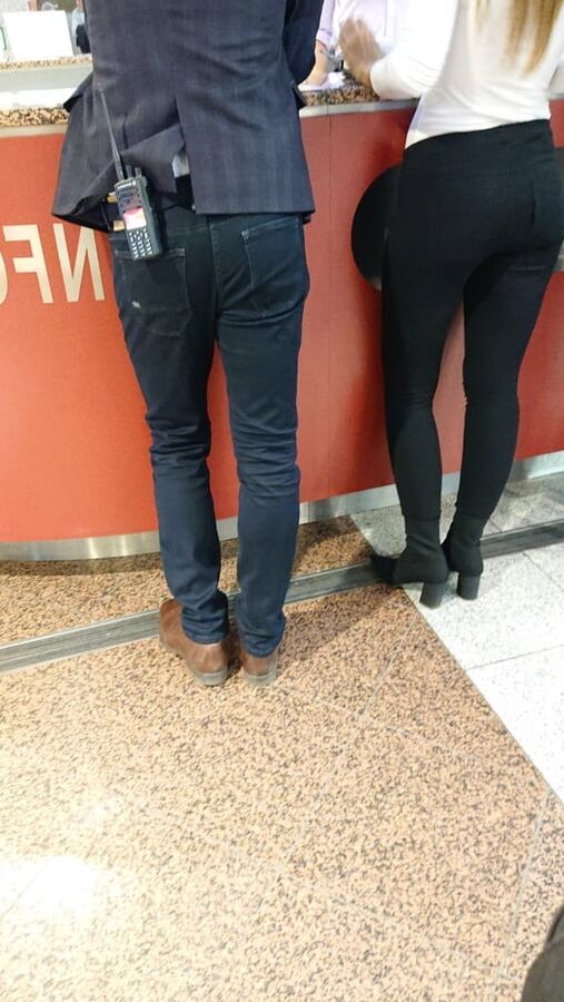 nice lady in pants and nice legs