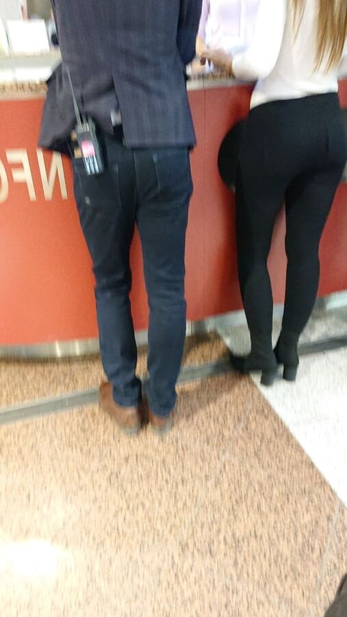 nice lady in pants and nice legs