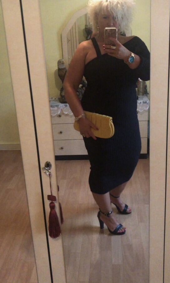 Hot blonde mature Nathalie + from Belgium