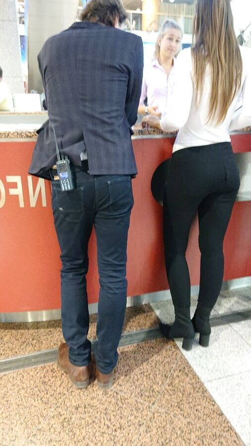 nice lady in pants and nice legs