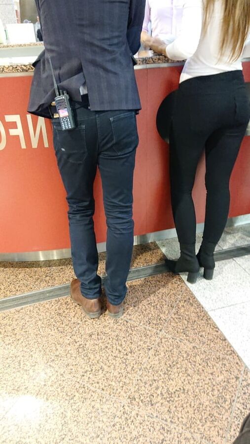 nice lady in pants and nice legs