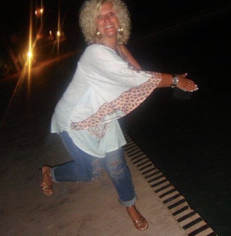 Hot blonde mature Nathalie + from Belgium