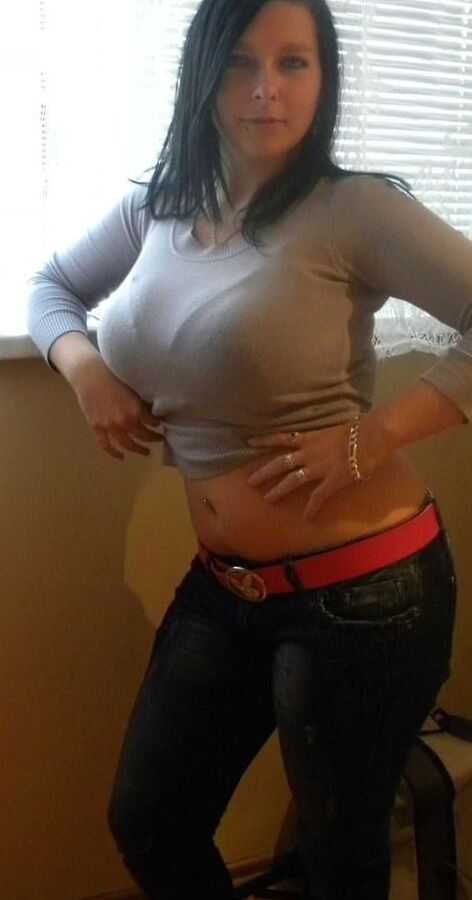 Stunning sexy busty Polish amateur wife with big tits