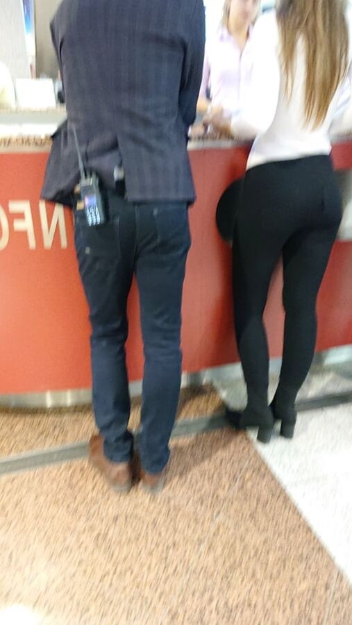 nice lady in pants and nice legs