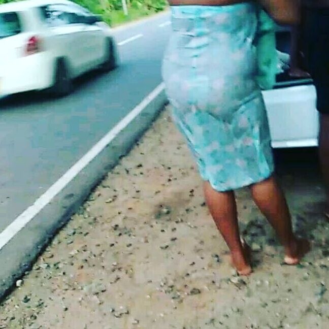 Outdoor exposed wife