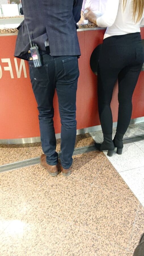 nice lady in pants and nice legs