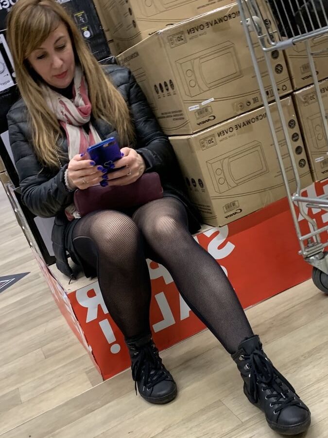 Lady beauty foot in pantyhose