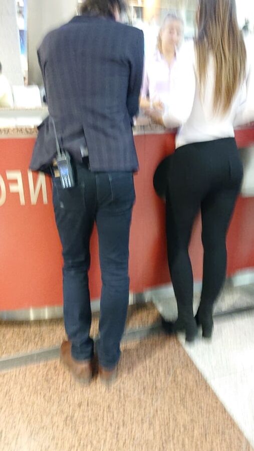 nice lady in pants and nice legs