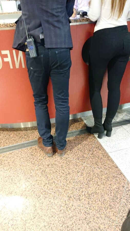 nice lady in pants and nice legs