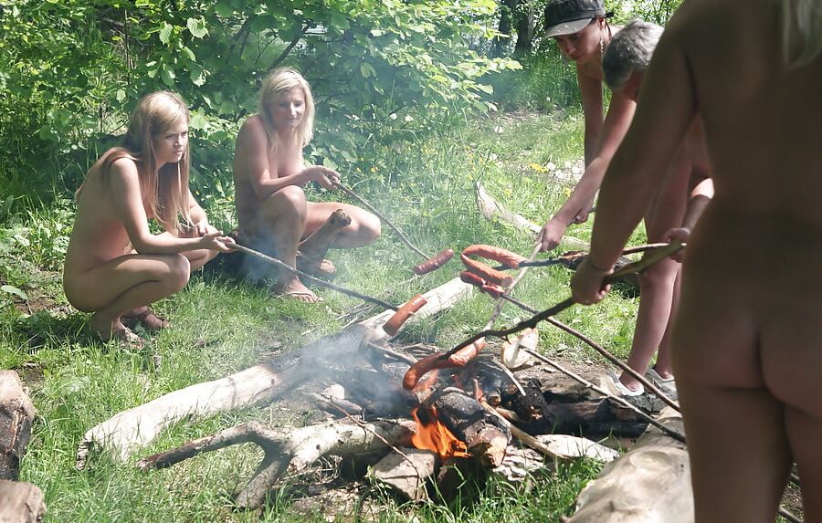 nudisten Camp in Schweden