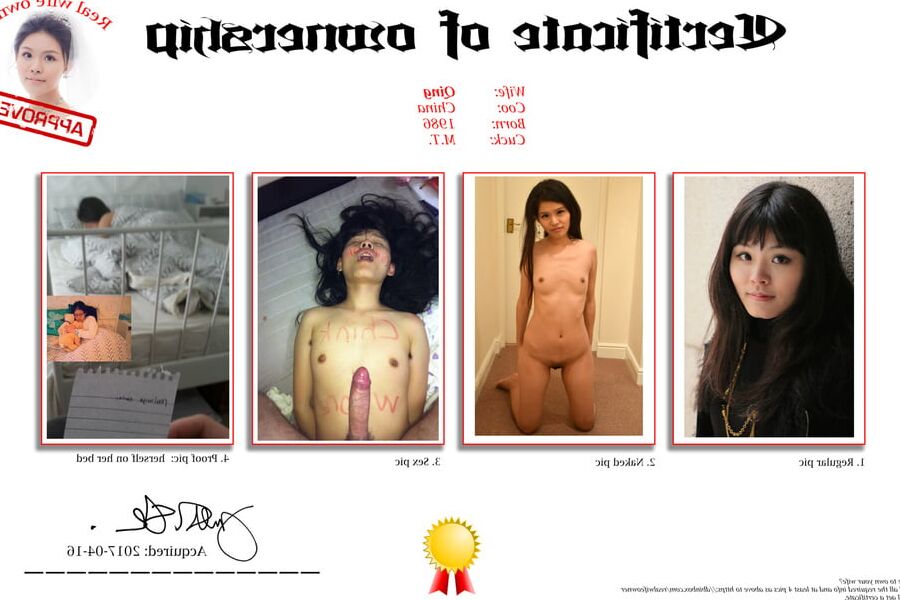 Slut Certifacte of Ownership