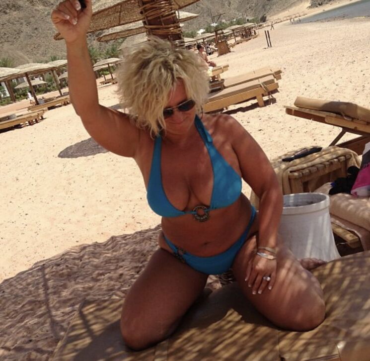 Hot blonde mature Nathalie + from Belgium