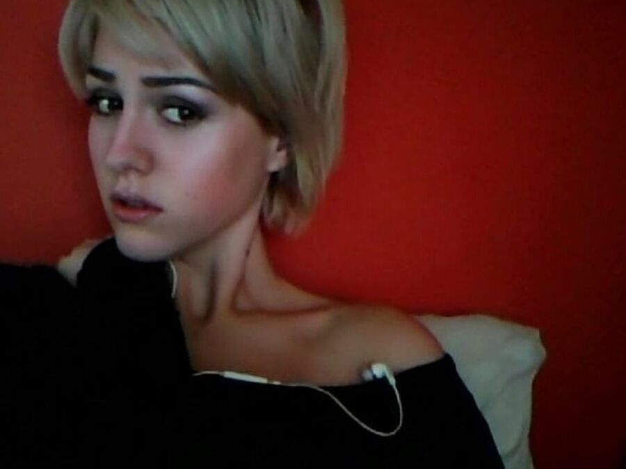 French blonde girl solo