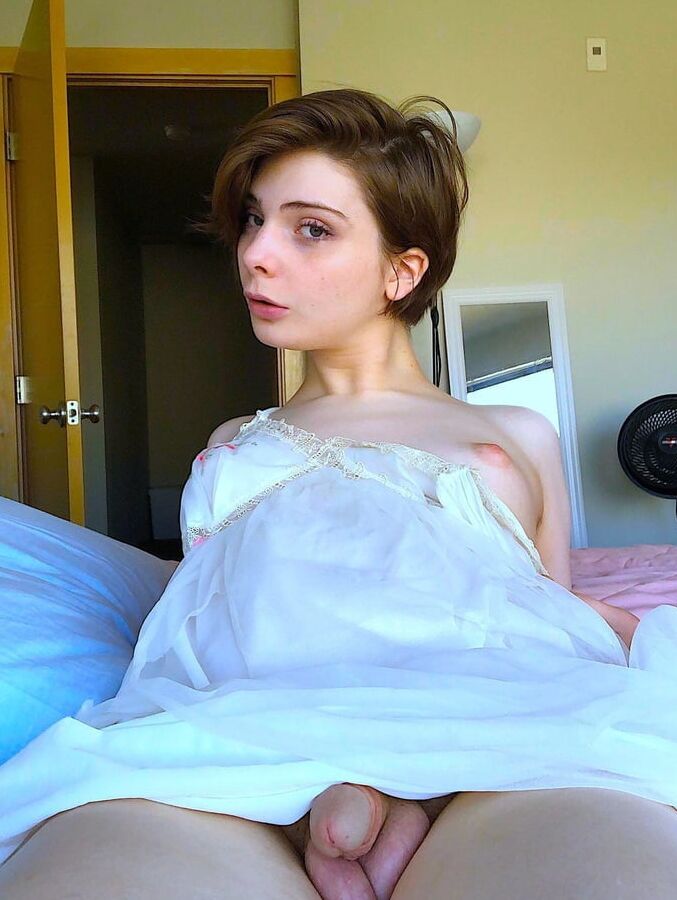 In bed, .