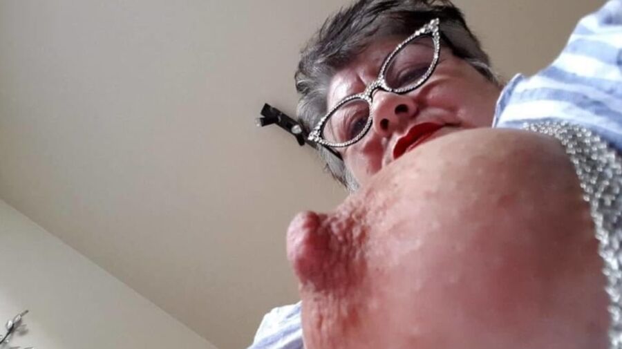 Grannys tits and cunt