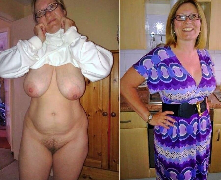 Real mature wives dressed - undressed