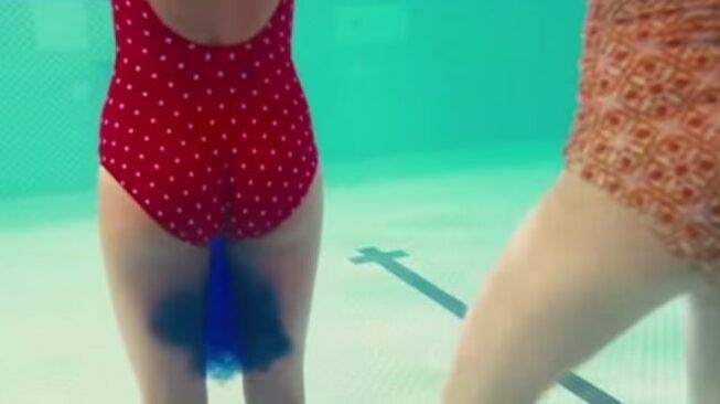 Pee my swim suit