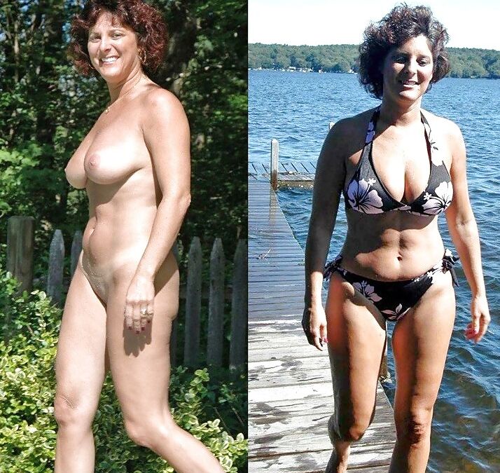Lady T Bondage party MILF before after