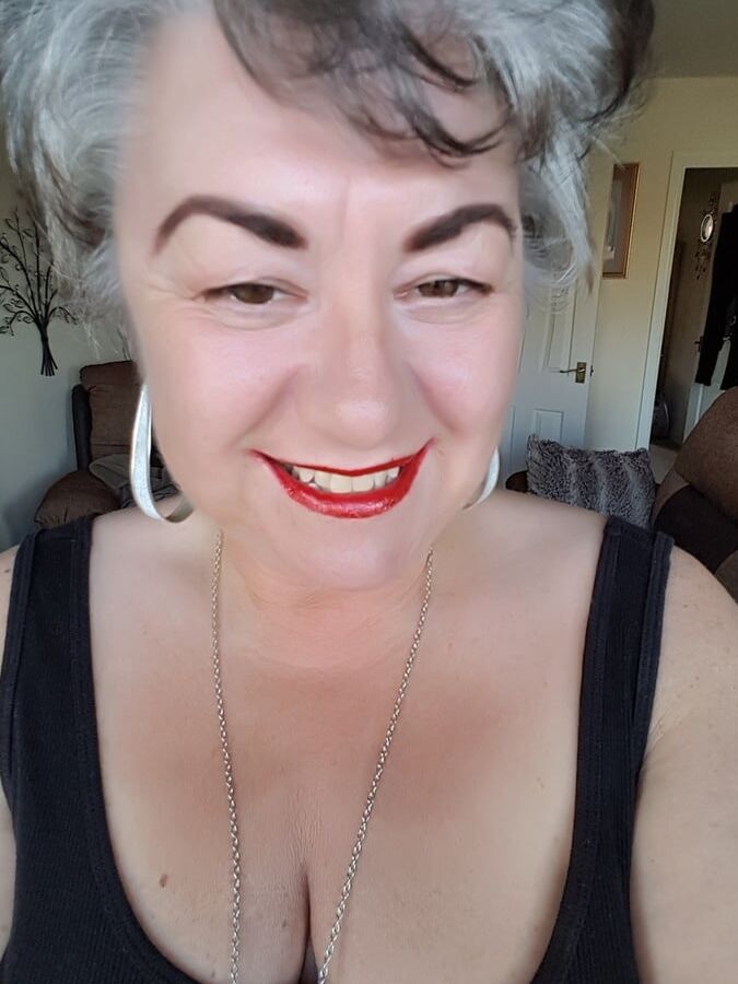 Grannys tits and cunt