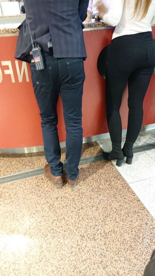 nice lady in pants and nice legs