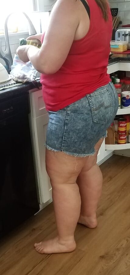 In kitchen