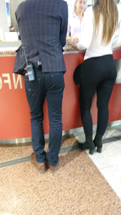 nice lady in pants and nice legs