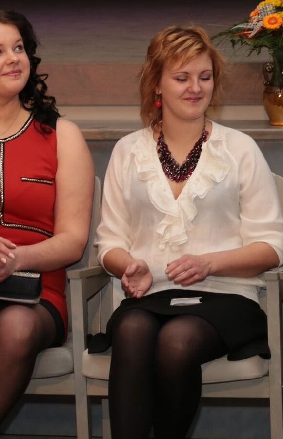Graduation Girls in Pantyhose
