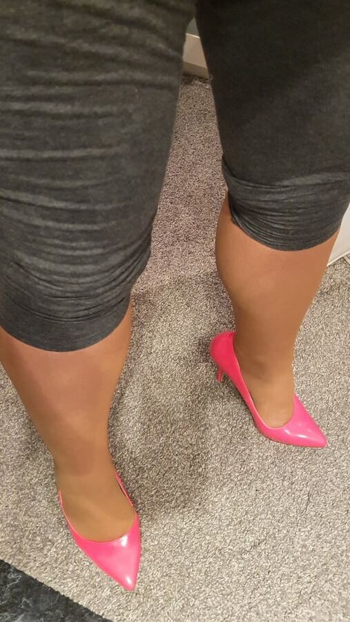 Pink fuck-me Heels