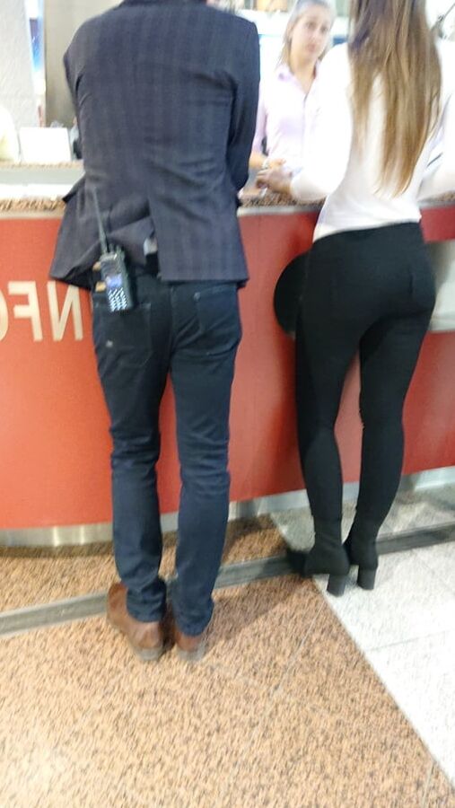 nice lady in pants and nice legs