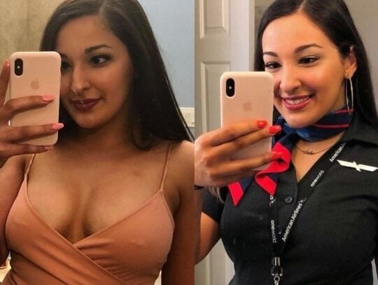 dressed undressed stewardesses
