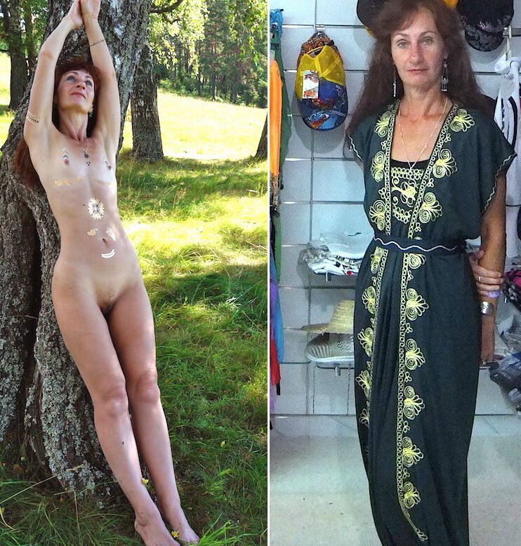 Real mature wives dressed - undressed