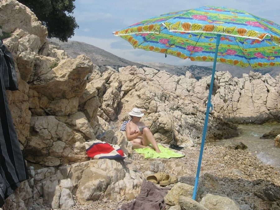 Czech Nudist Milf Naked on the Fkk Beach