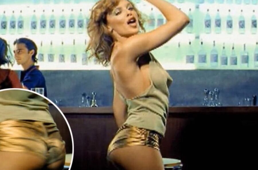 Kiley Minogue - nuttenhaftes Buehnenoutfit