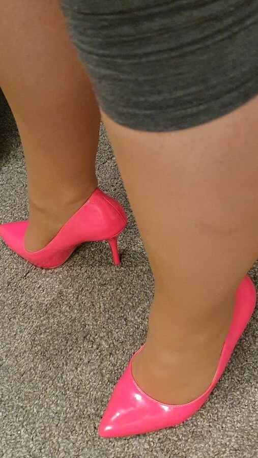 Pink fuck-me Heels