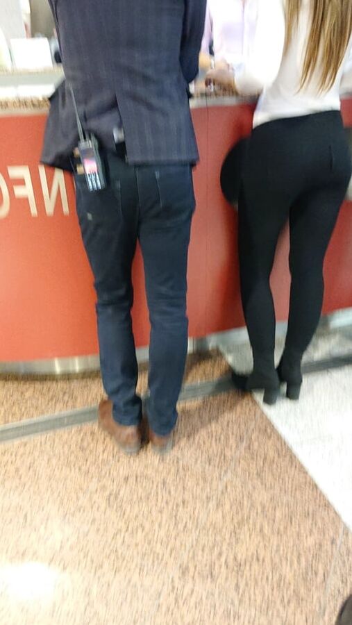 nice lady in pants and nice legs