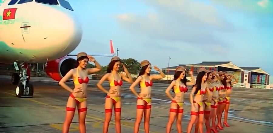 Sexy air hostess