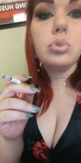 Smoking Slut needs a facial