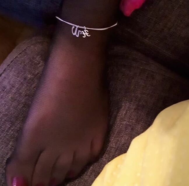 Wifes nylon lefs